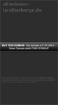 Mobile Screenshot of neu.altwriezen-landherberge.de
